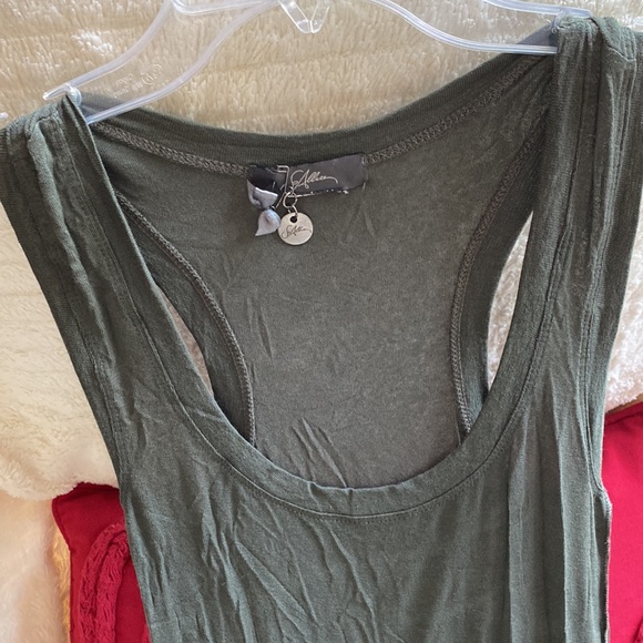 Italian Beautiful Long Logo Stretch Top NeverUsed - Picture 2 of 5